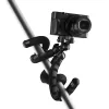 Tripod Mantona 21400 for Digital/Film Cameras 3 Legs Black Grey