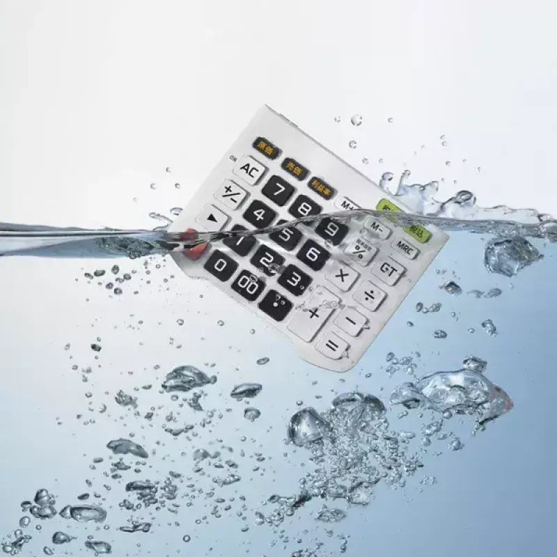 Financial Calculator Casio WD-320MT Desktop 12 Digits Black White