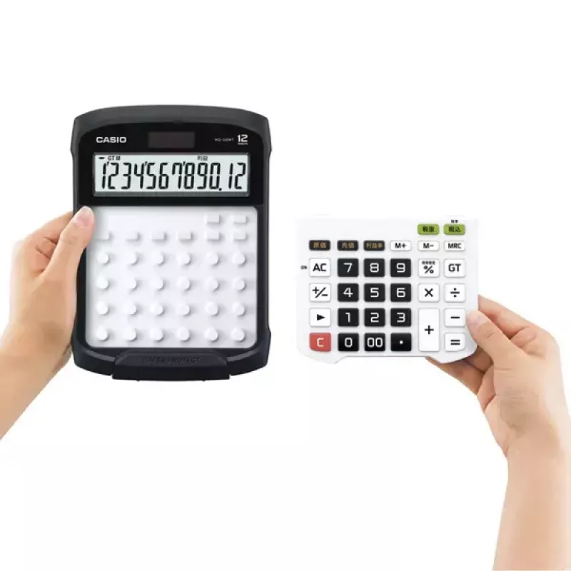 Financial Calculator Casio WD-320MT Desktop 12 Digits Black White