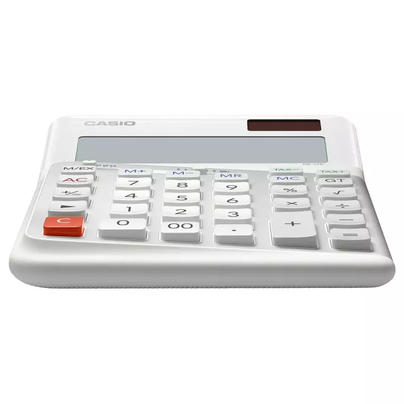 Desktop Calculator Casio DE-12E-WE Basic 12 Digits White