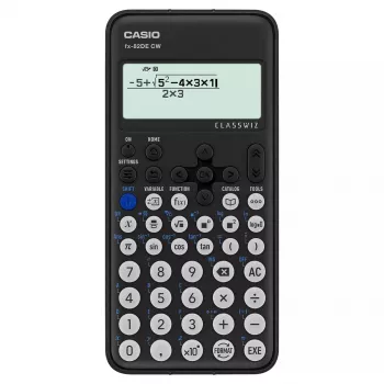 Scientific Calculator Casio FX-82DE CW Pocket 12 Digits Battery Black