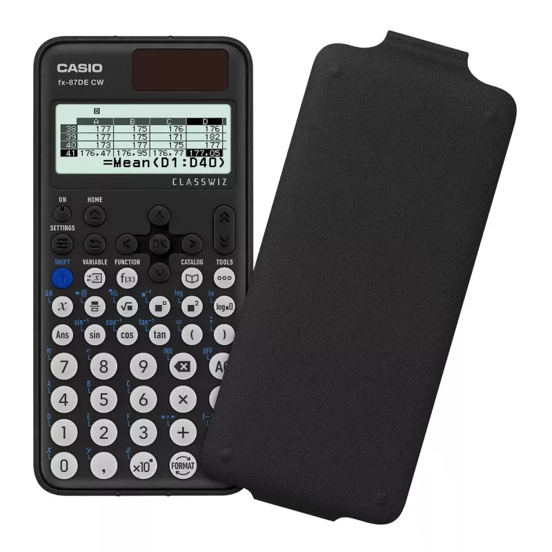 Scientific Calculator Casio ClassWiz FX-87DE CW Pocket 12 Digits Black
