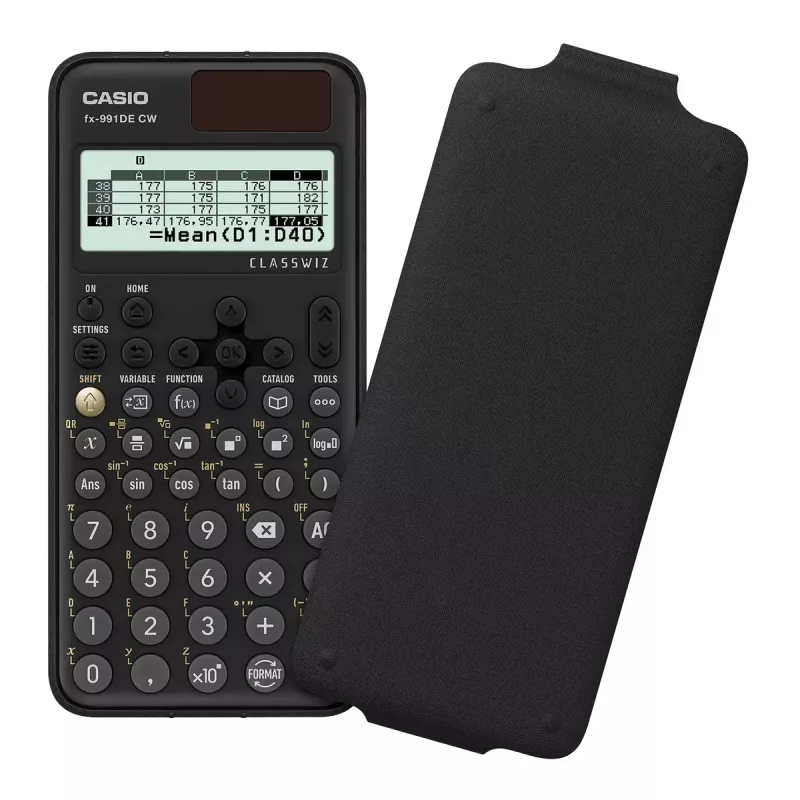 Scientific Calculator Casio fx-991DE CW Pocket 12 Digits Black
