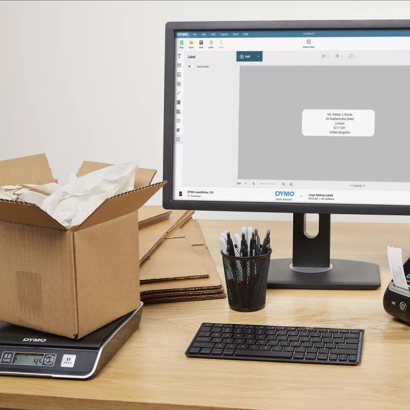 DYMO M5 Digital Package & Shipping Scale | up to 5KG Capacity | 20 cm x 20 cm