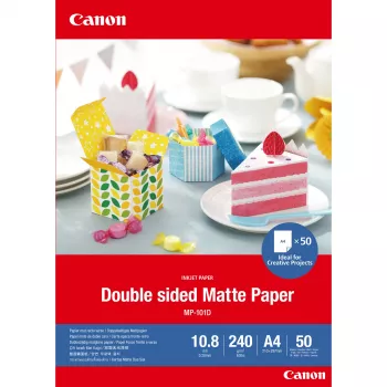Canon MP-101D Double-sided Matte Paper, A4, 50 sheets, Matt, 240 g/m², A4, 10.8 µm, 50 pc(s)