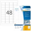 Self-adhesive printer label HERMA Removable labels A4 45.7x21.2 mm
