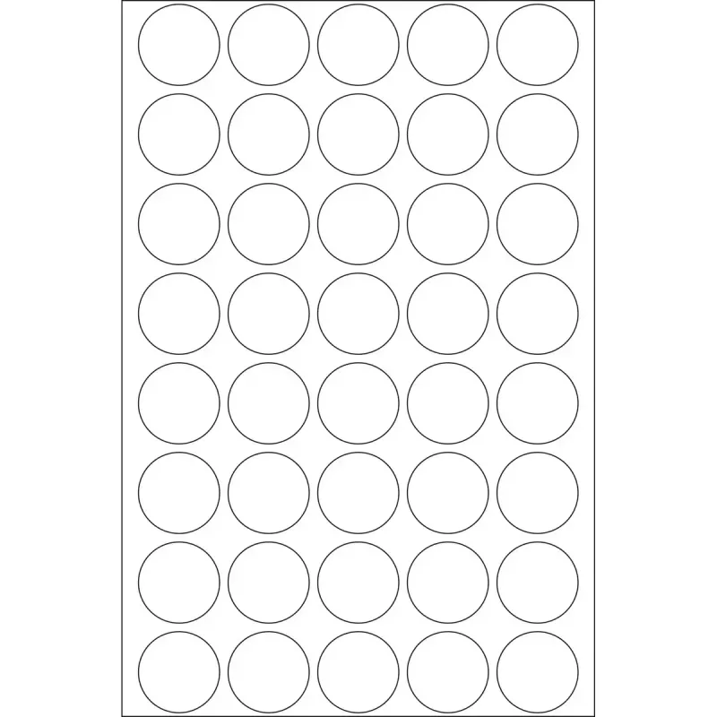 Seal labels round transparent extra strong adhesion HERMA 2257