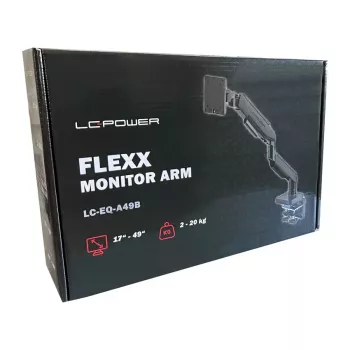 Monitor Mount LC-Power LC-EQ-A49B 124.5 cm Black Clamp 20 kg