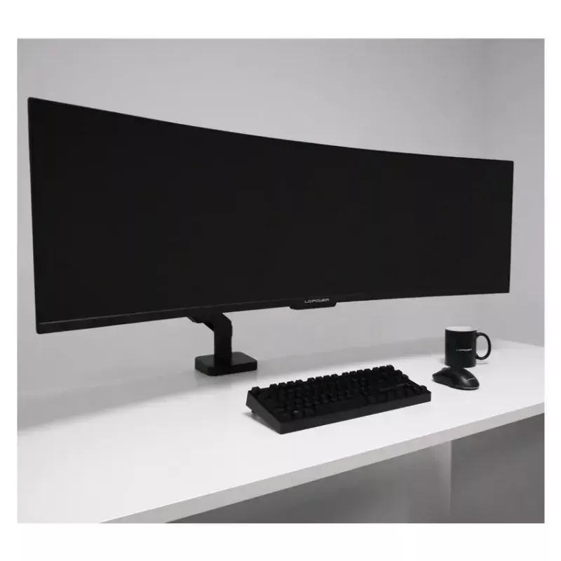 Monitor Mount LC-Power LC-EQ-A49B 124.5 cm Black Clamp 20 kg