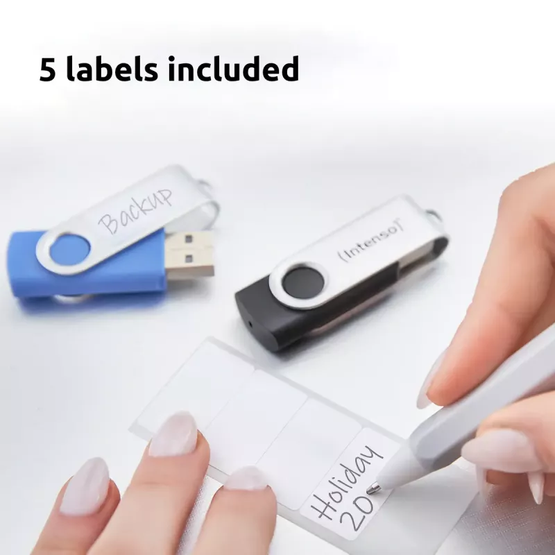INTENSO Office Line USB flash drive multipack 5×64 GB, USB-A, USB 3.2 Gen 1, swivel, multicolour