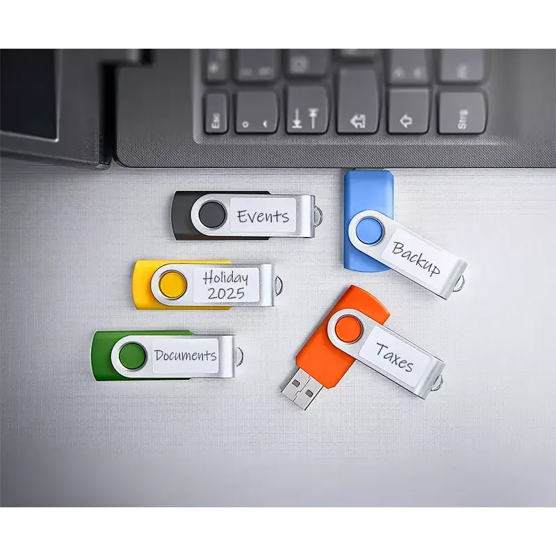 INTENSO Office Line USB flash drive multipack 5×64 GB, USB-A, USB 3.2 Gen 1, swivel, multicolour