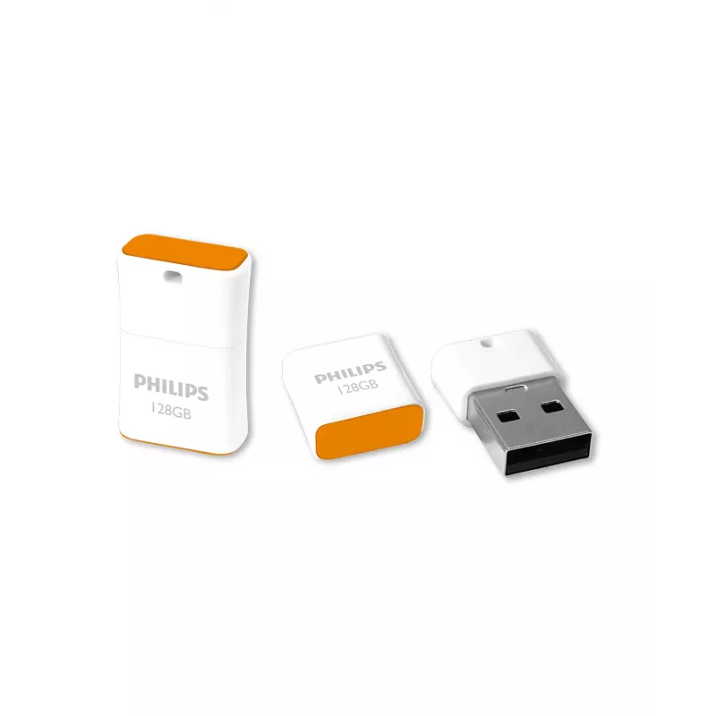 Philips Pico USB flash drive 128 GB USB Type-A 2.0 Orange, White