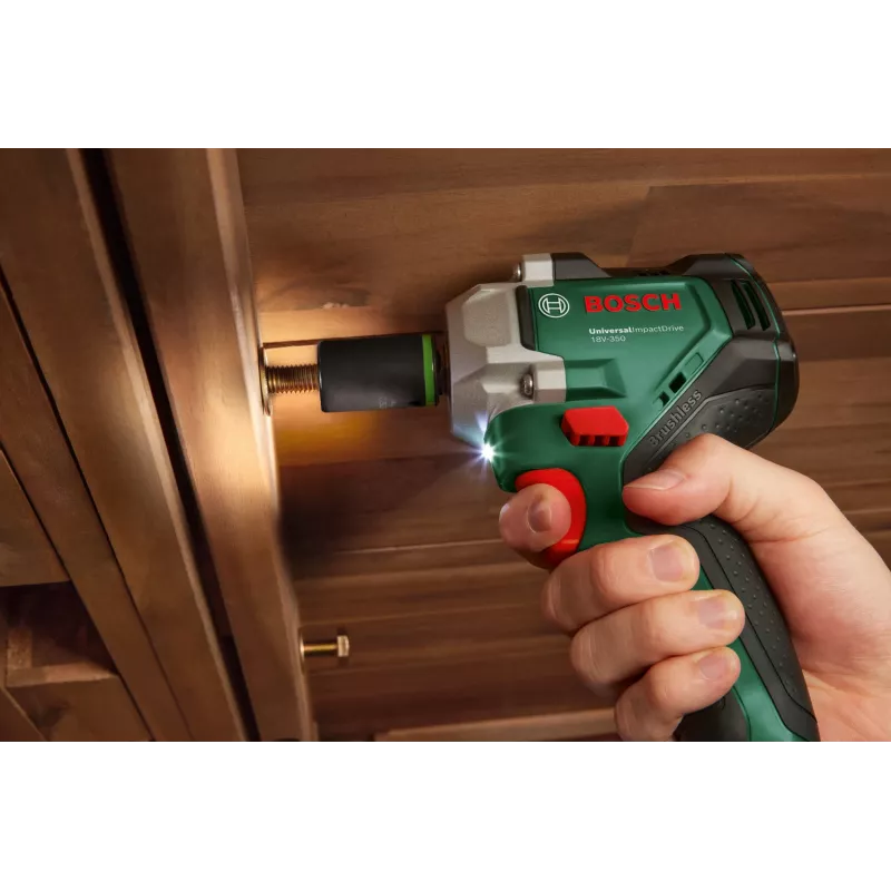 Bosch UniversalImpactDrive 18V-350 (Bare tool + Hex Adapter + 3 Nuts 17, 19, 21mm)