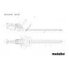 Metabo HS 18 LTX 55 Cordless Hedge Trimmer with Double-Sided Blade, 18 V, 55 cm Cutting Length, Bare Tool