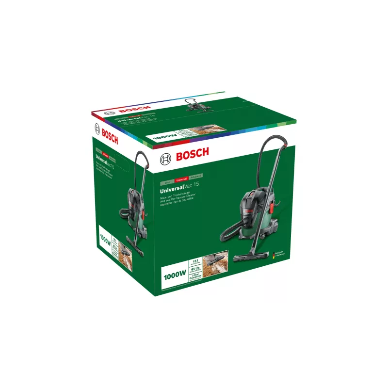 Bosch UniversalVac 15 Black, Green 15 L 1000 W