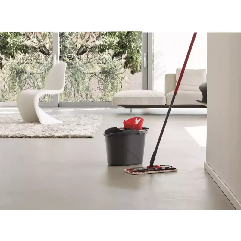 Mopping system Vileda SuperMocio Revolution Single tank Black Red White