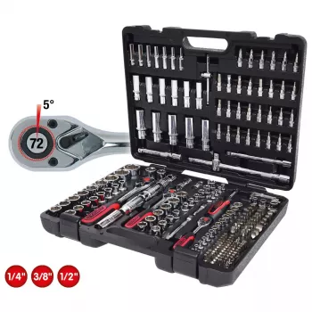 Socket set KS Tools 918.0795 195 heads Imperial 10 kg