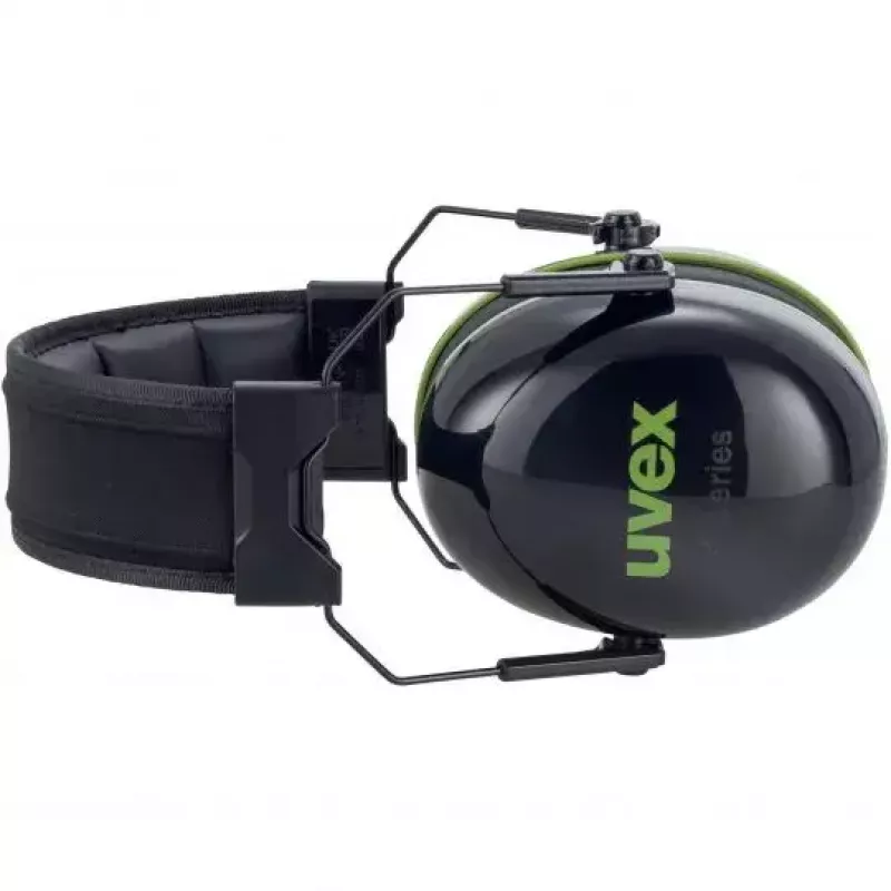 Uvex K10 Head-band Safety Goggles Black Green Construction