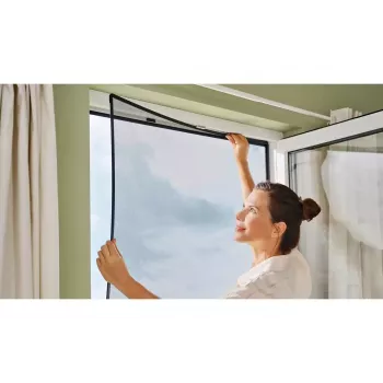 Mosquito net Window TESA 55360-00001-00 Width 1200 mm Height 1400 mm Anthracite