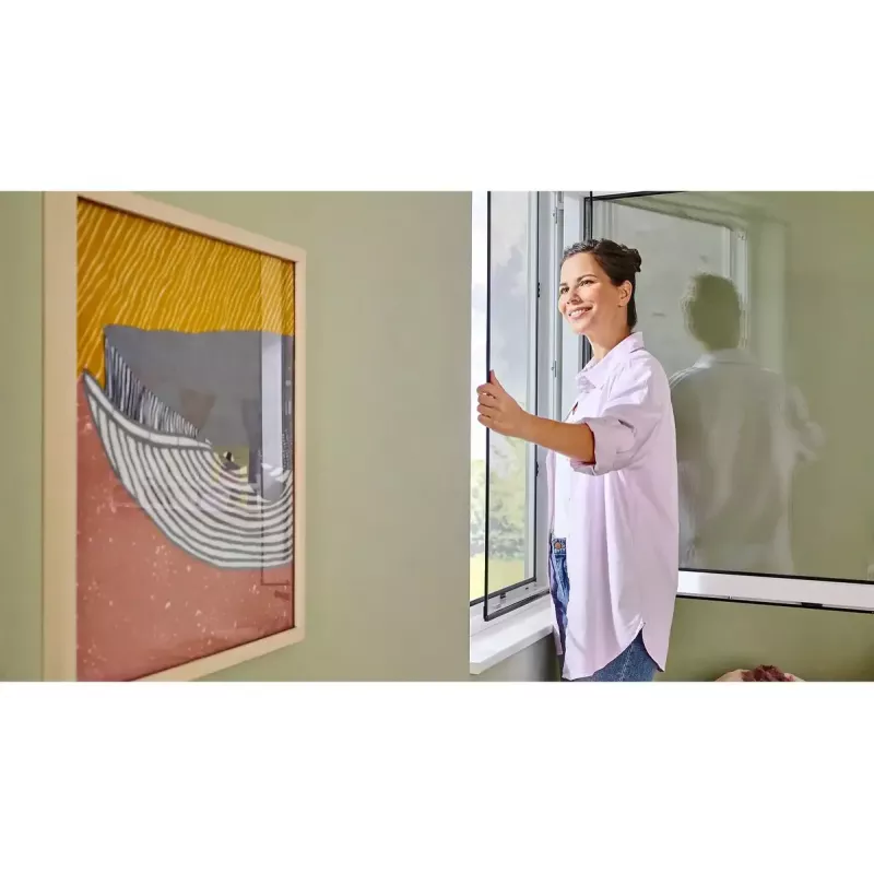 Mosquito net Window TESA 55360-00001-00 Width 1200 mm Height 1400 mm Anthracite