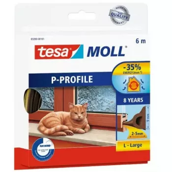 Seal rubber TESA P-Profile 6 m Window Seal Brown
