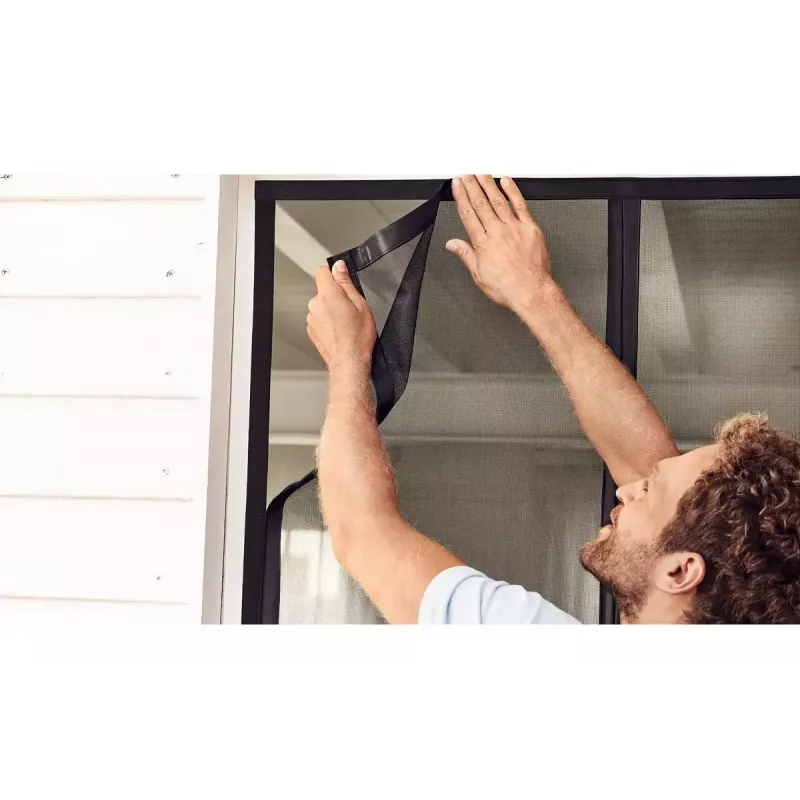 Mosquito Net Door TESA 55384-00000-00 Width 900 mm Height 2100 mm Anthracite