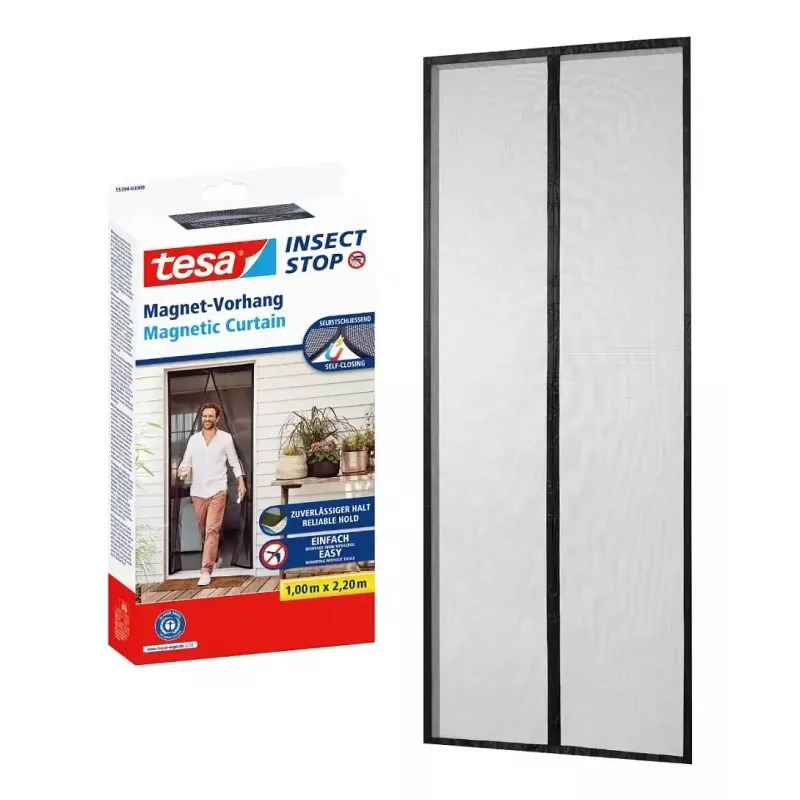Mosquito net Door TESA 55394-00000-00 Width 1000 mm Height 2200 mm Anthracite