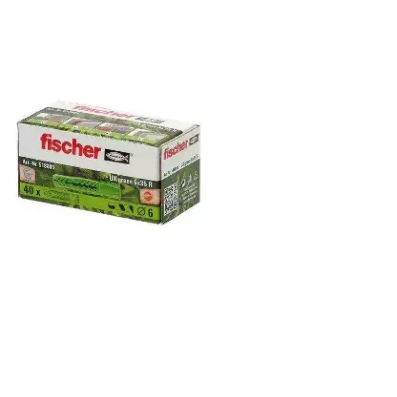Wall plug Fischer Universal plug UX GREEN 6 x 35 R