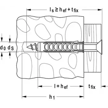 Expansion plug Fischer SX 14 x 70