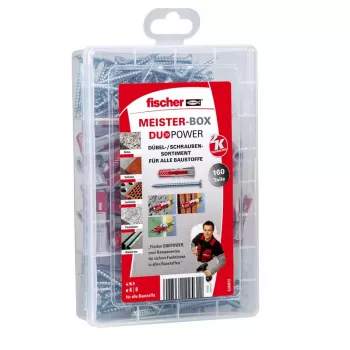Expansion anchor Fischer MEISTER-BOX DUOPOWER + screws