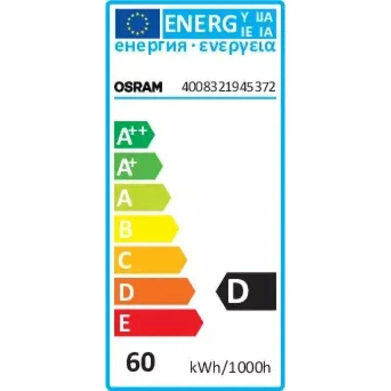 Osram HALOPIN halogen bulb 60 W Warm white G9 T13.3 2000 h 980 lm