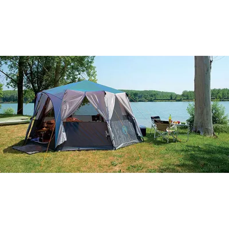 Dome Tent Coleman Cortes Octagon 8 8 Person Black Blue Grey