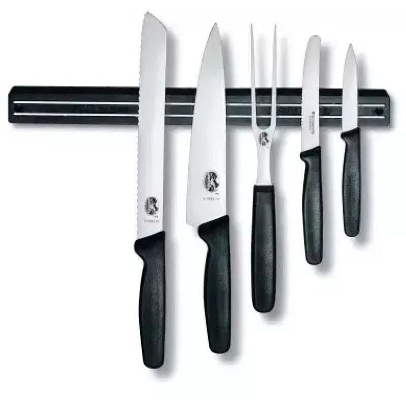 Magnetic Knife Bar Victorinox Black 30 mm Width 350 mm Depth 22 mm Height