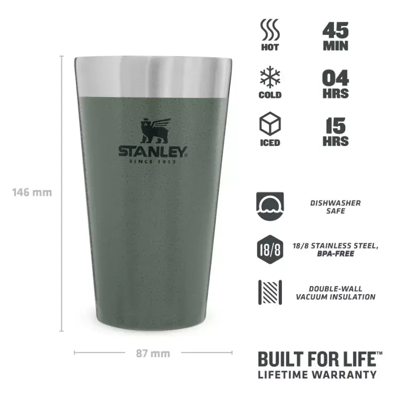 Thermal Tumbler STANLEY Stacking Tumbler 0.47 L green