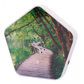 Sound machine Olympia Sounds of Nature, white, compact dimensions 135×30×130 mm