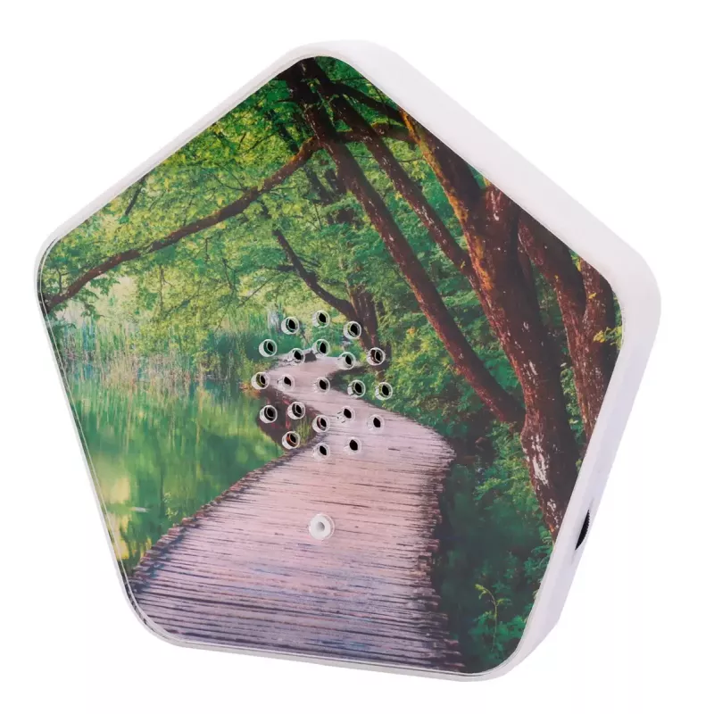 Sound machine Olympia Sounds of Nature, white, compact dimensions 135×30×130 mm