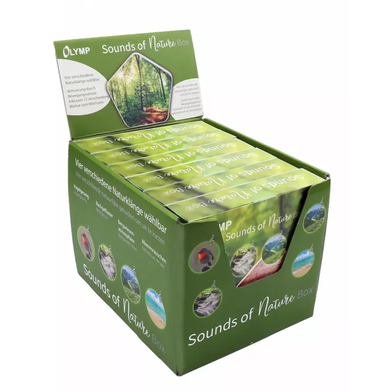 Sound machine Olympia Sounds of Nature, white, compact dimensions 135×30×130 mm