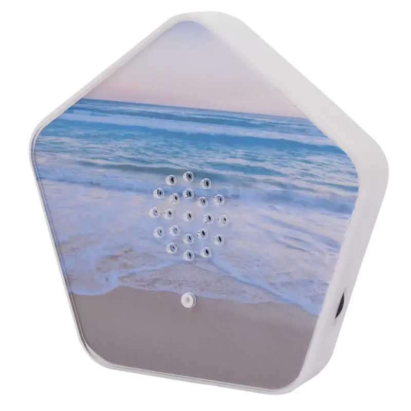 Sound machine Olympia Sounds of Nature, white, compact dimensions 135×30×130 mm