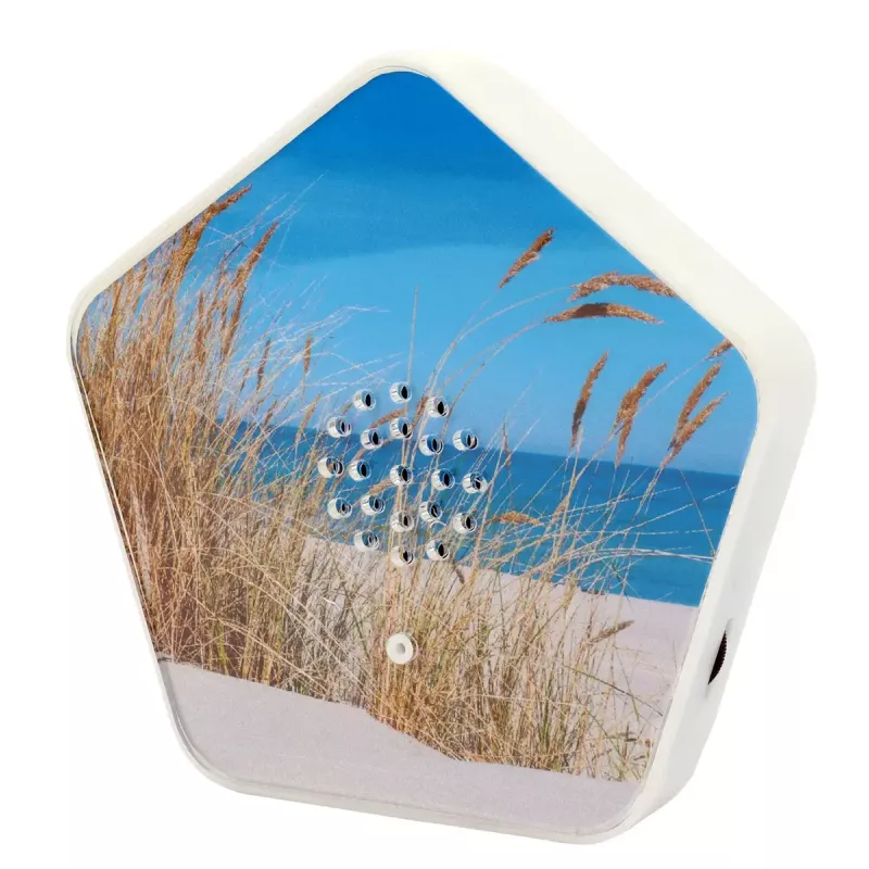 Sound machine Olympia Sounds of Nature, white, compact dimensions 135×30×130 mm