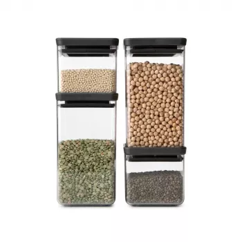Jar Square Plastic Brabantia Tasty+