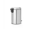Trash Can Brabantia 112041 12 L Round Stainless Steel