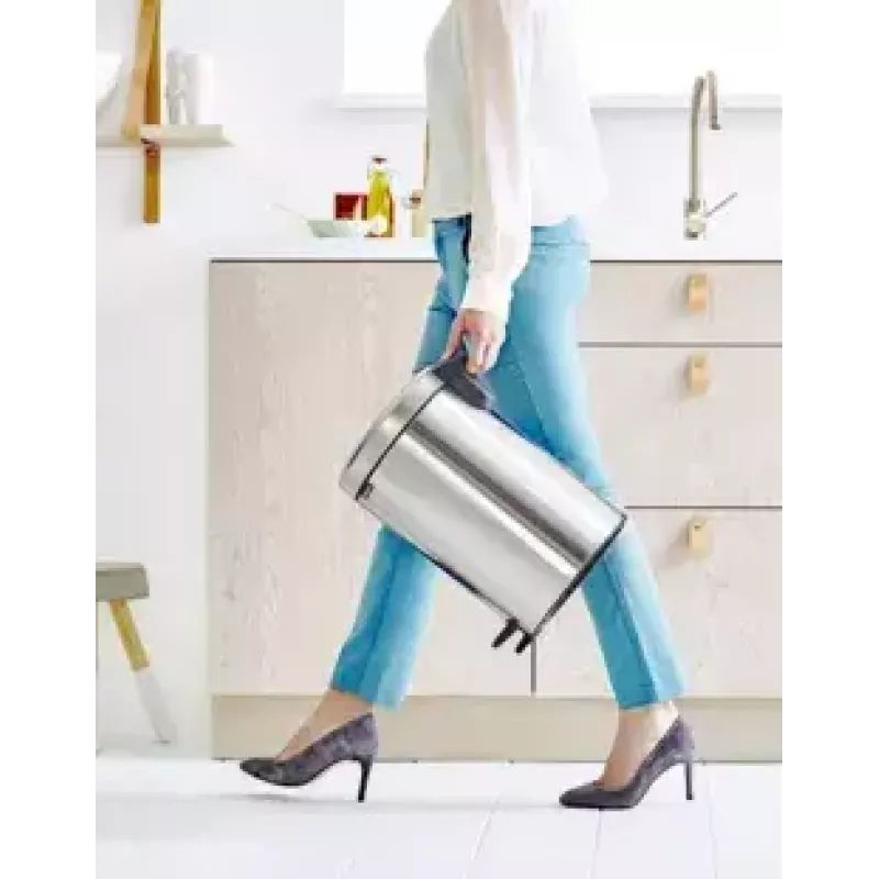 Trash Can Brabantia 112041 12 L Round Stainless Steel