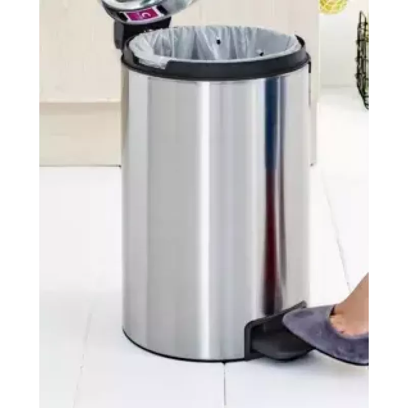 Trash Can Brabantia 112041 12 L Round Stainless Steel