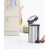 Trash Can Brabantia 112041 12 L Round Stainless Steel