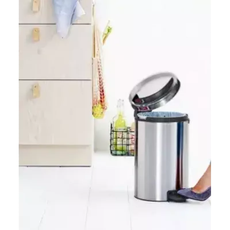 Trash Can Brabantia 112041 12 L Round Stainless Steel
