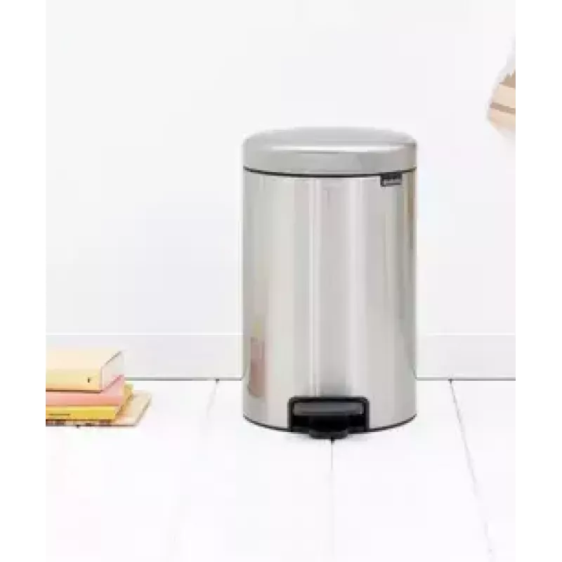 Trash Can Brabantia 112041 12 L Round Stainless Steel