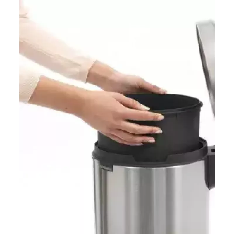 Trash Can Brabantia 112041 12 L Round Stainless Steel