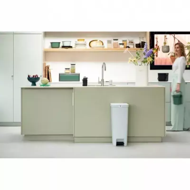 Trash Can Brabantia 800009 40 L Other Light Grey