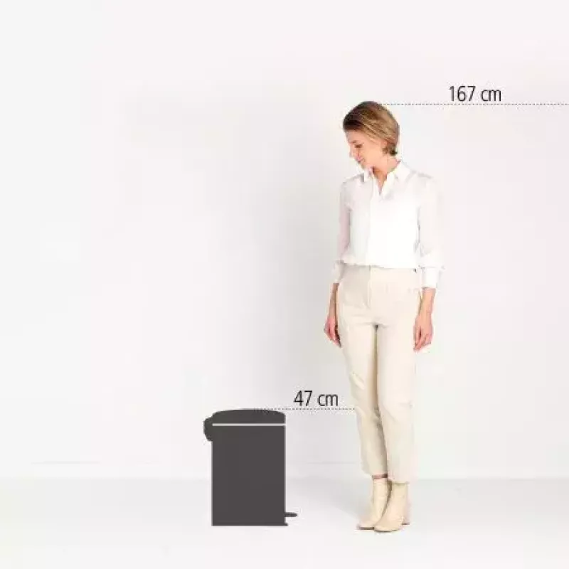 Brabantia NewIcon 20 L Round Beige Waste Bin