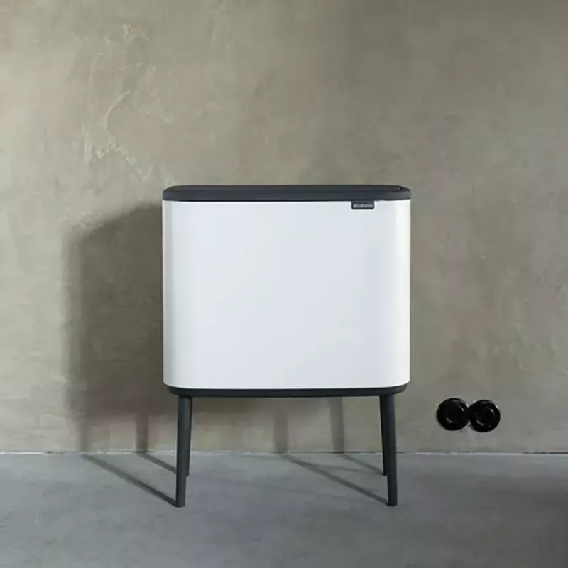 Trash Can Brabantia 313547 34L Rectangular Plastic White